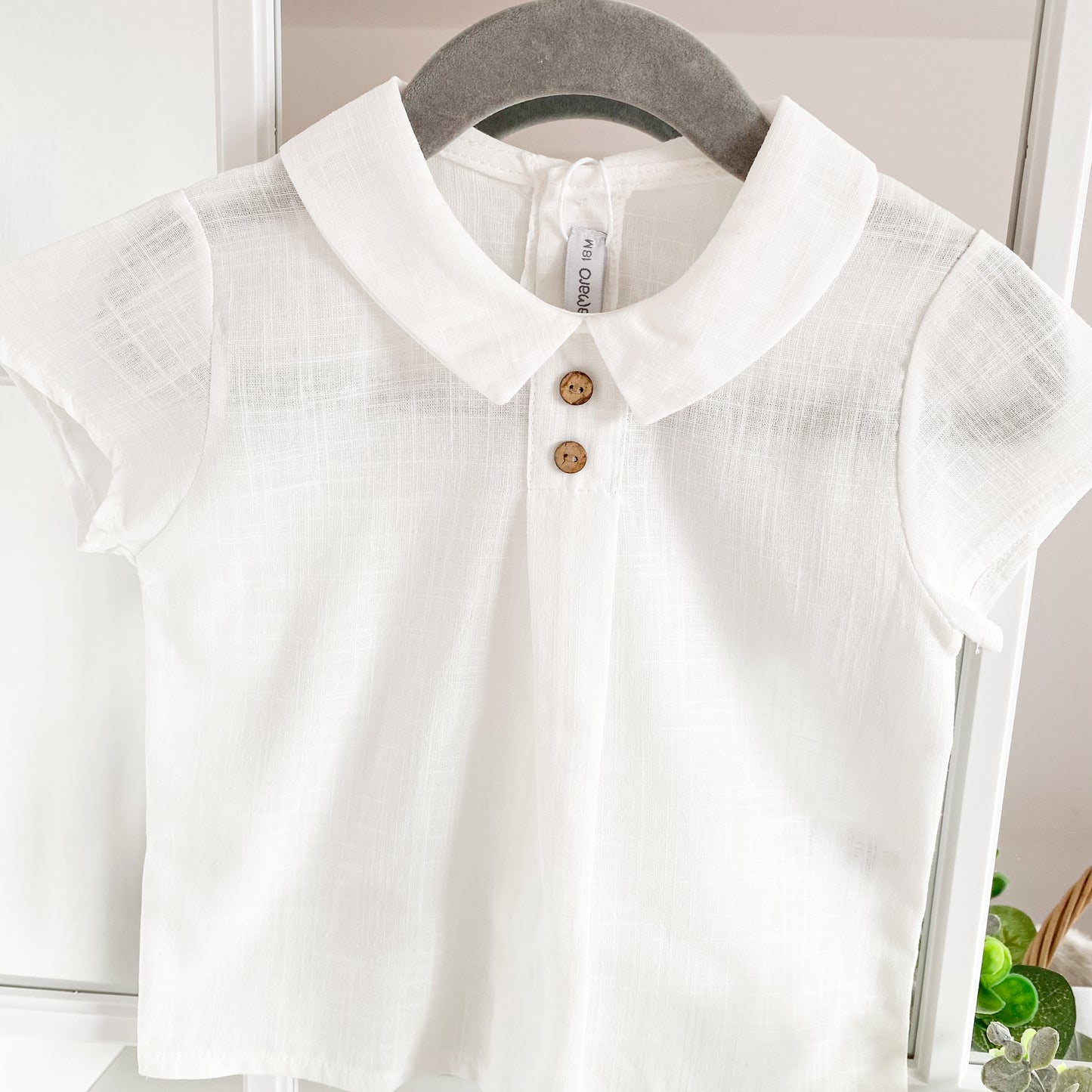 Anxo mauve brace shorts and shirt set