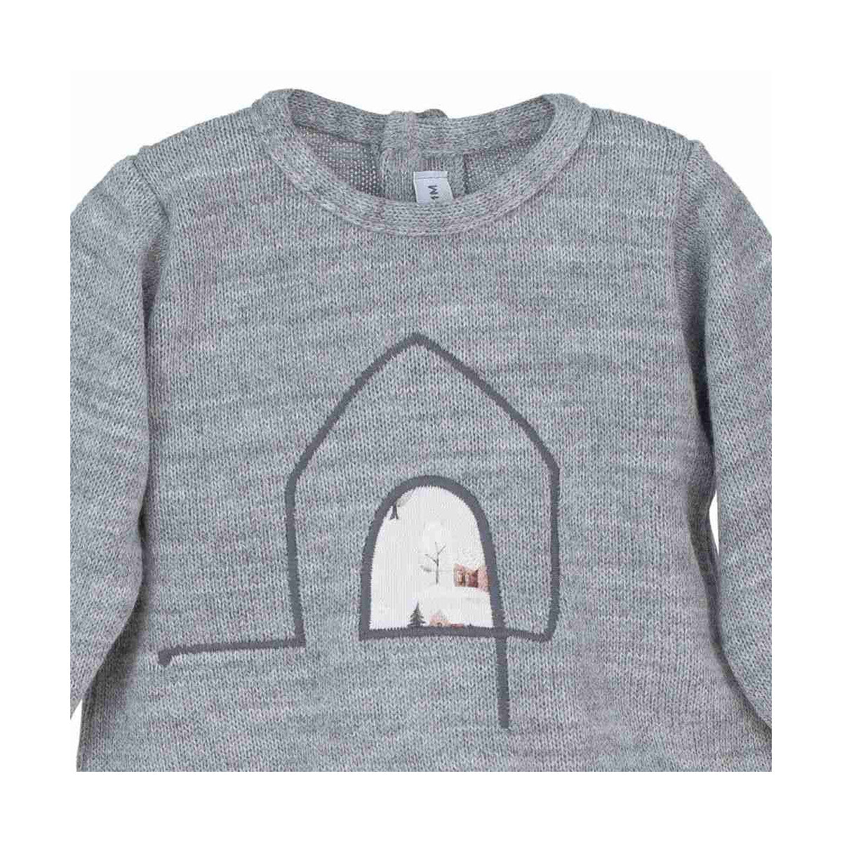 Marley grey knitted top and printed jam pants