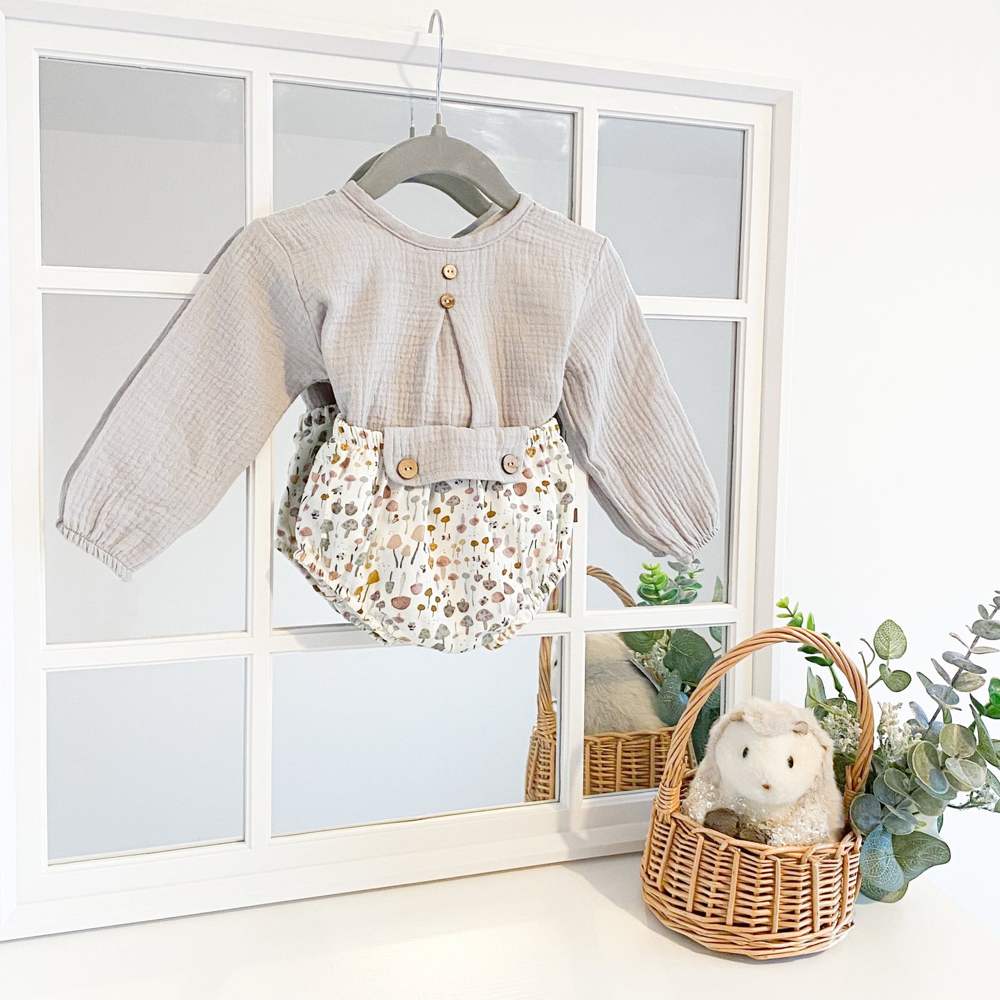 Marco grey shirt and printed shorts set