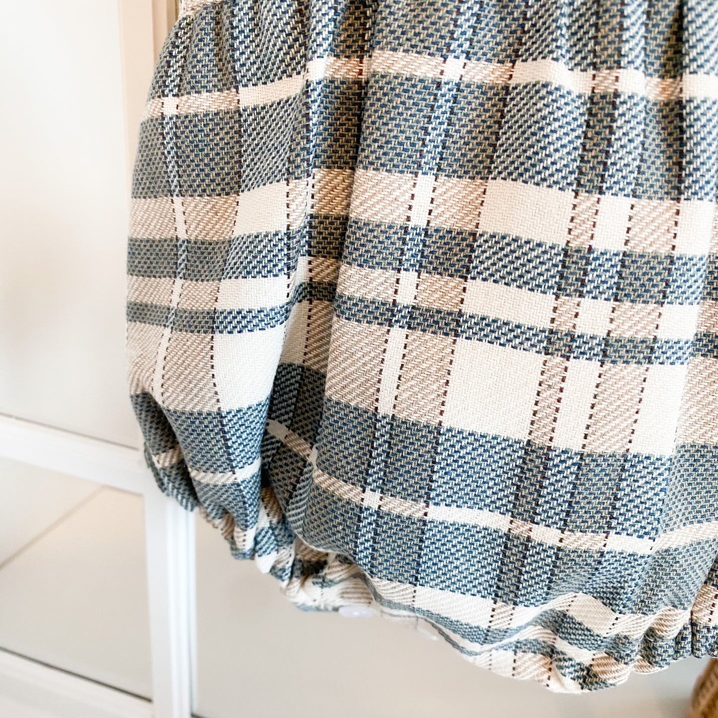 Lucas green tartan romper and shirt