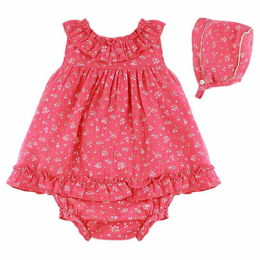 Ruiz red floral ditsy dress set