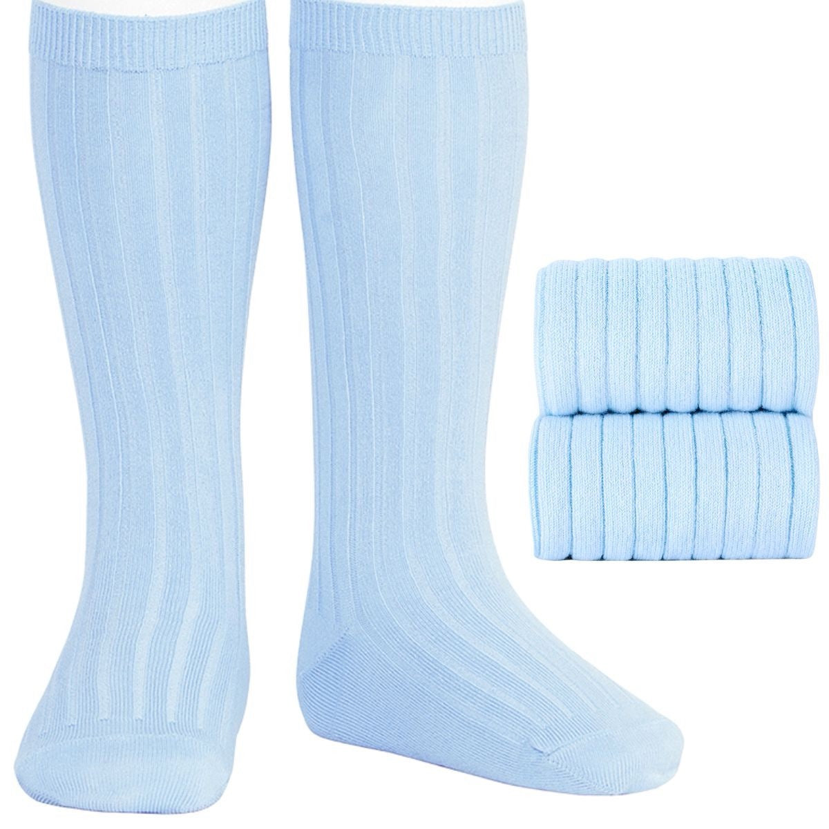 Ribbed knee high socks (various colours)