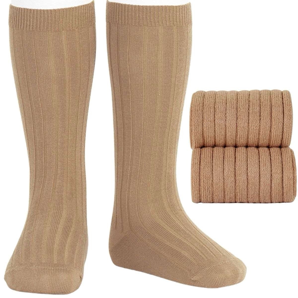 Ribbed knee high socks (various colours)