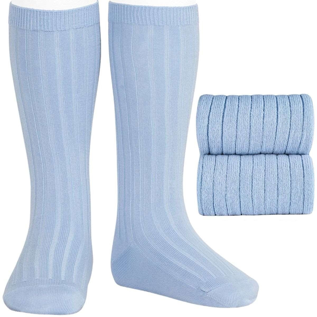 Ribbed knee high socks (various colours)