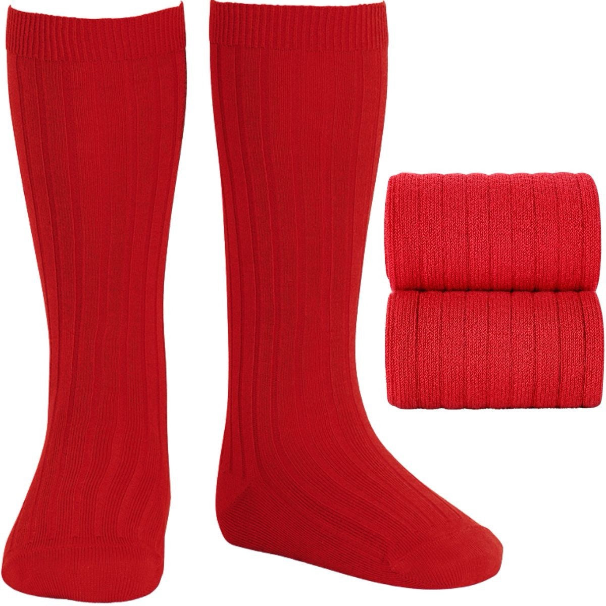 Ribbed knee high socks (various colours)