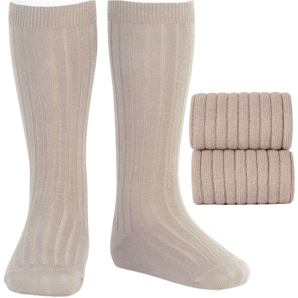 Ribbed knee high socks (various colours)