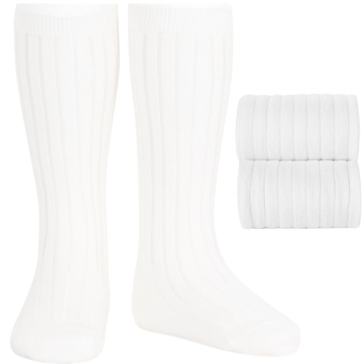 Ribbed knee high socks (various colours)