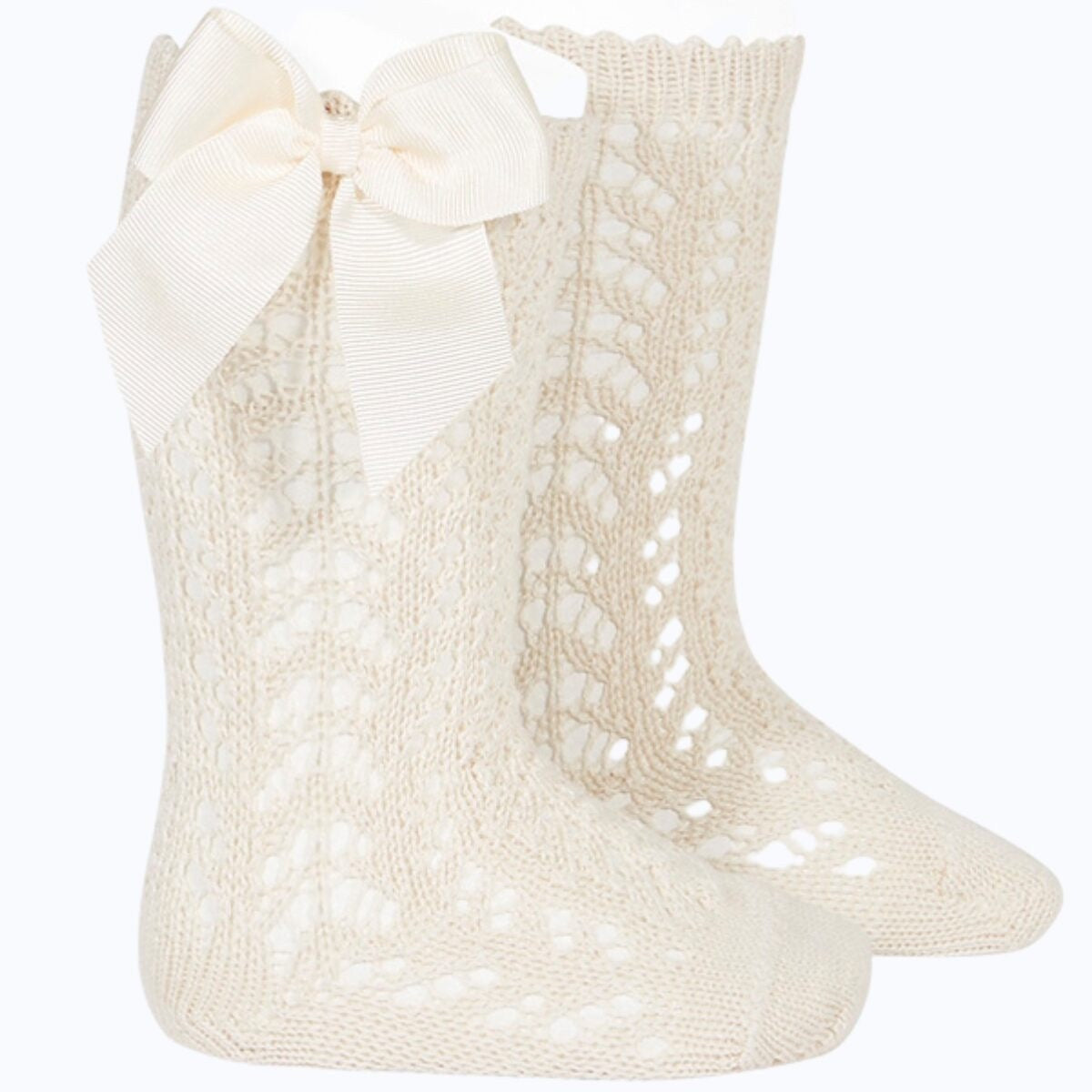Pelerine knee high bow socks (various colours)