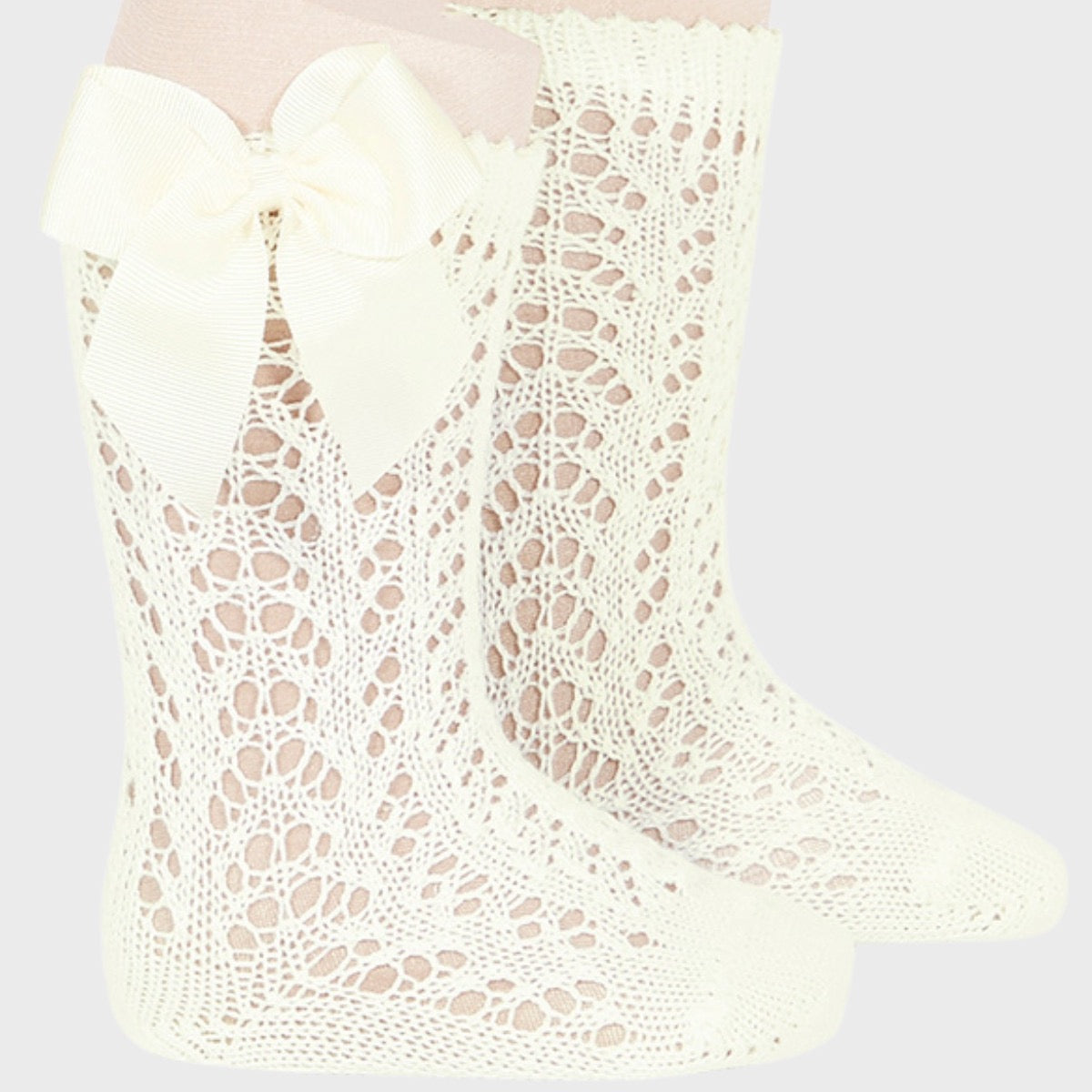 Pelerine knee high bow socks (various colours)