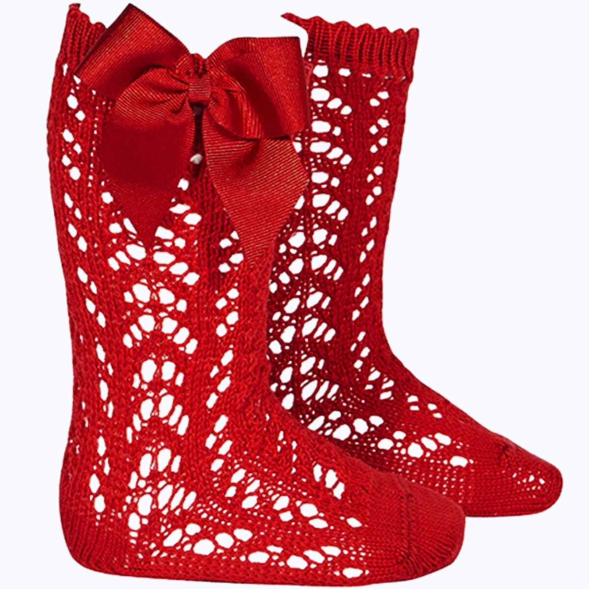 Pelerine knee high bow socks (various colours)