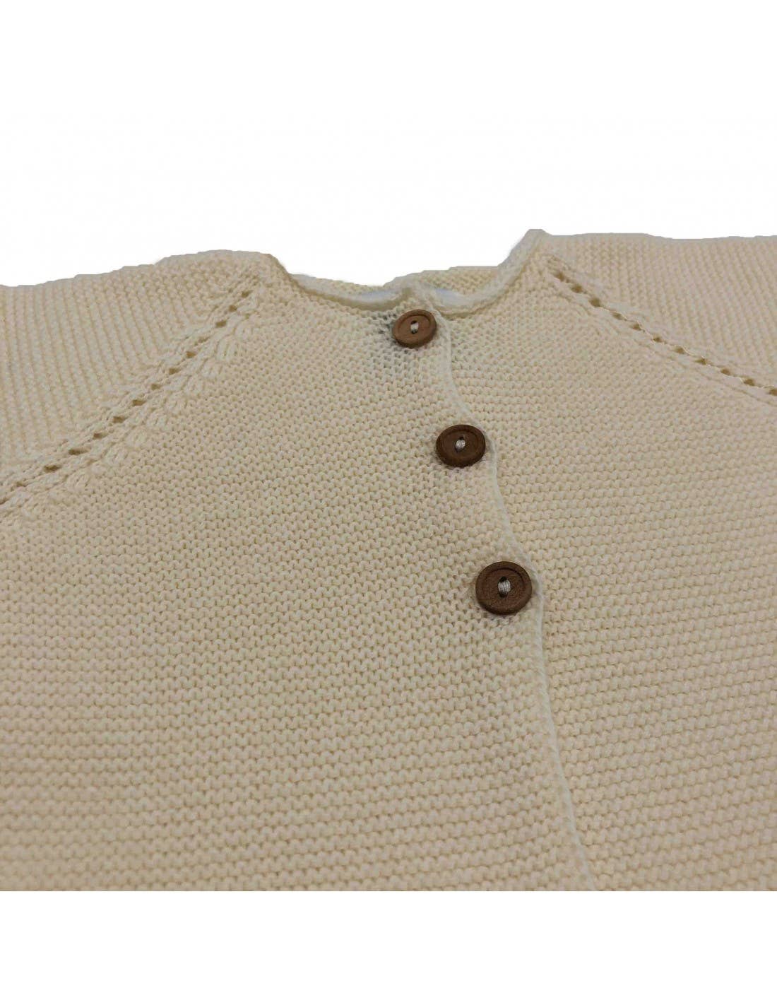 Ecru knitted two piece set