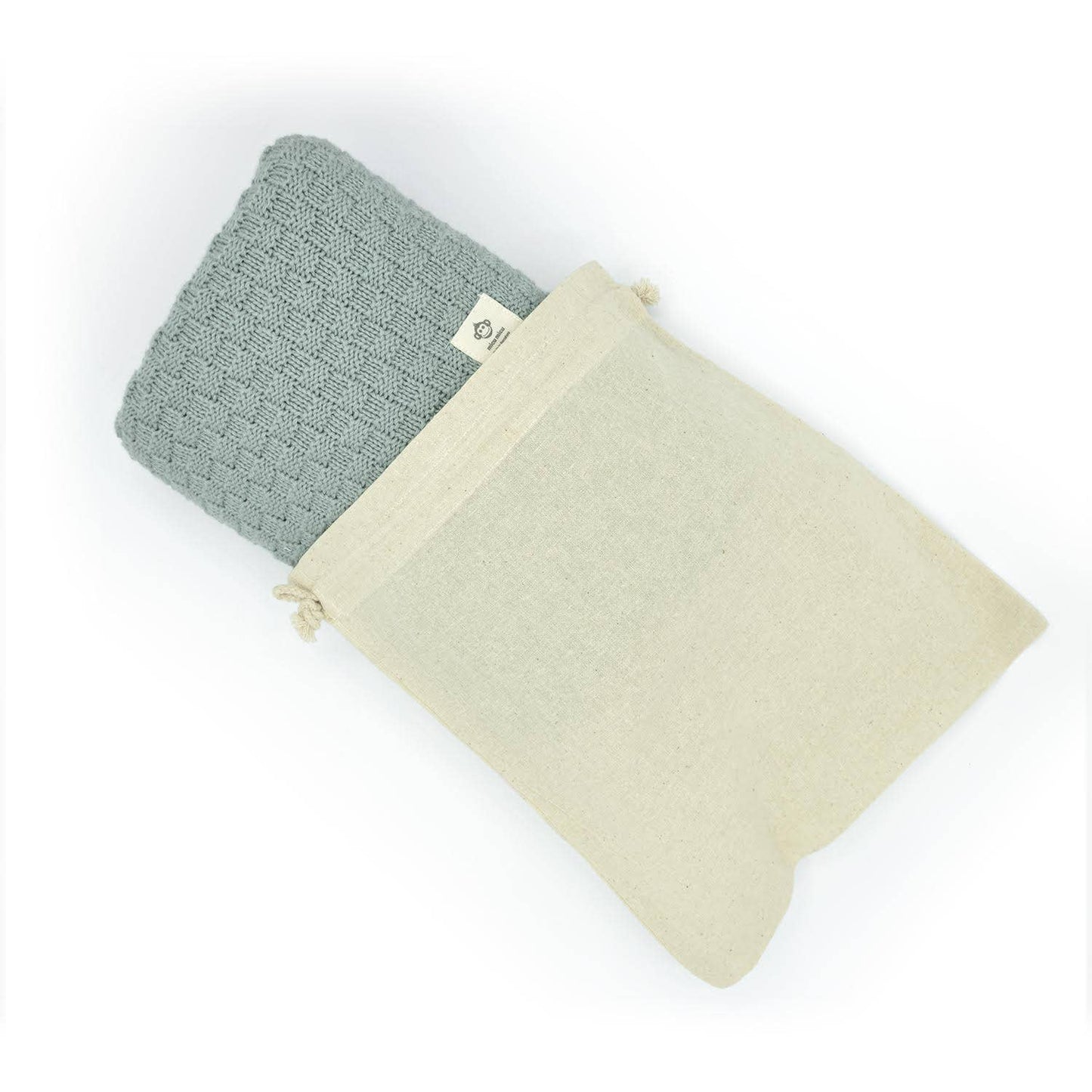 Olive knitted blanket