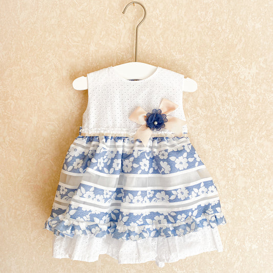 Maisie blue floral dress