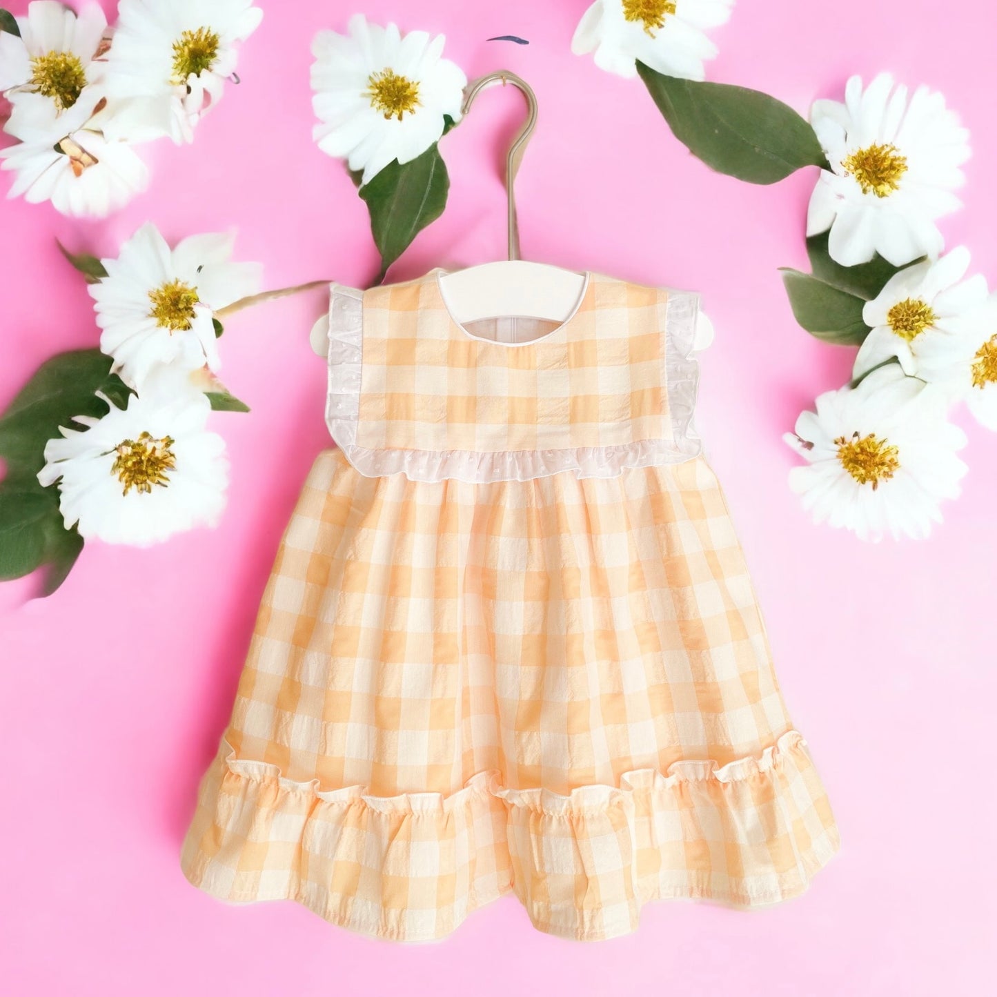 Tori yellow gingham dress