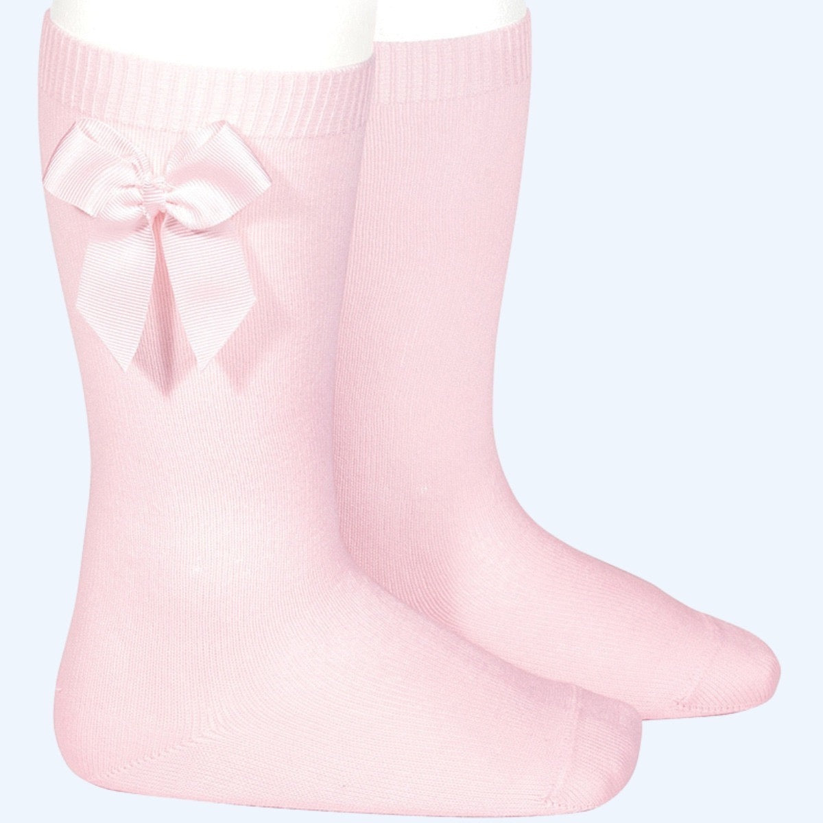 Knee high bow socks (various colours)