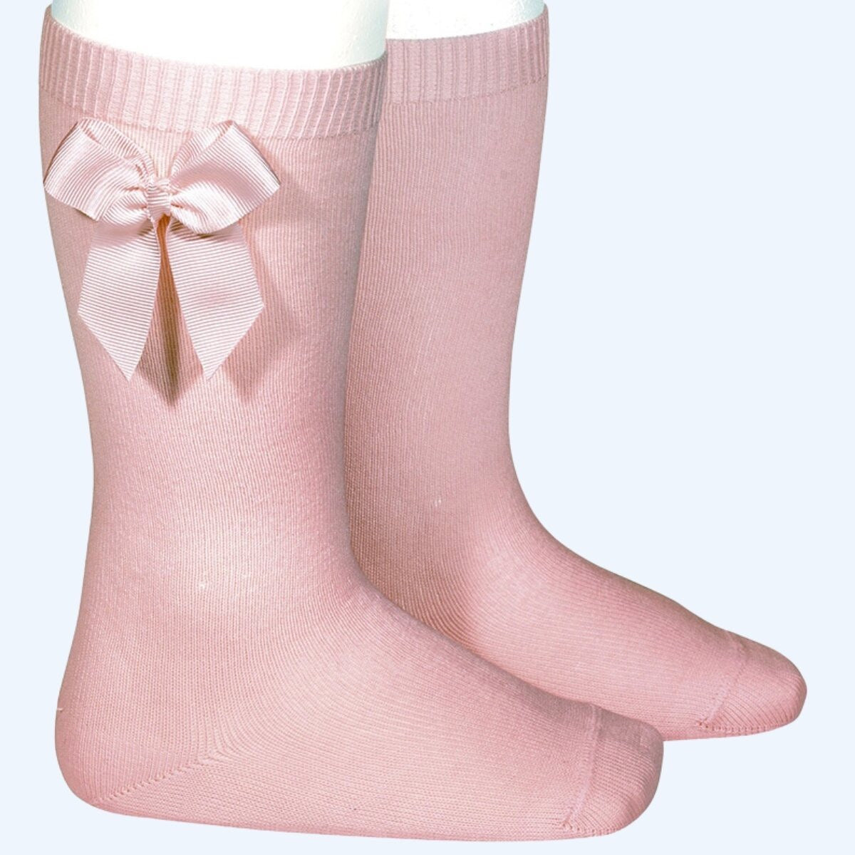 Knee high bow socks (various colours)