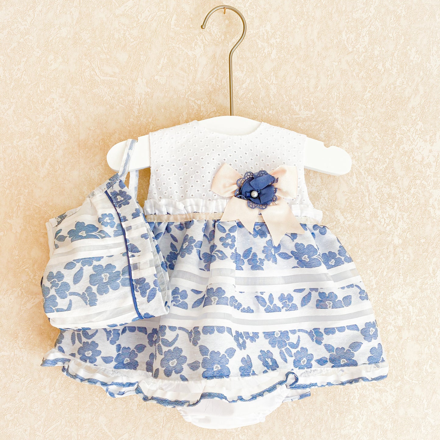 Maisie blue floral dress set